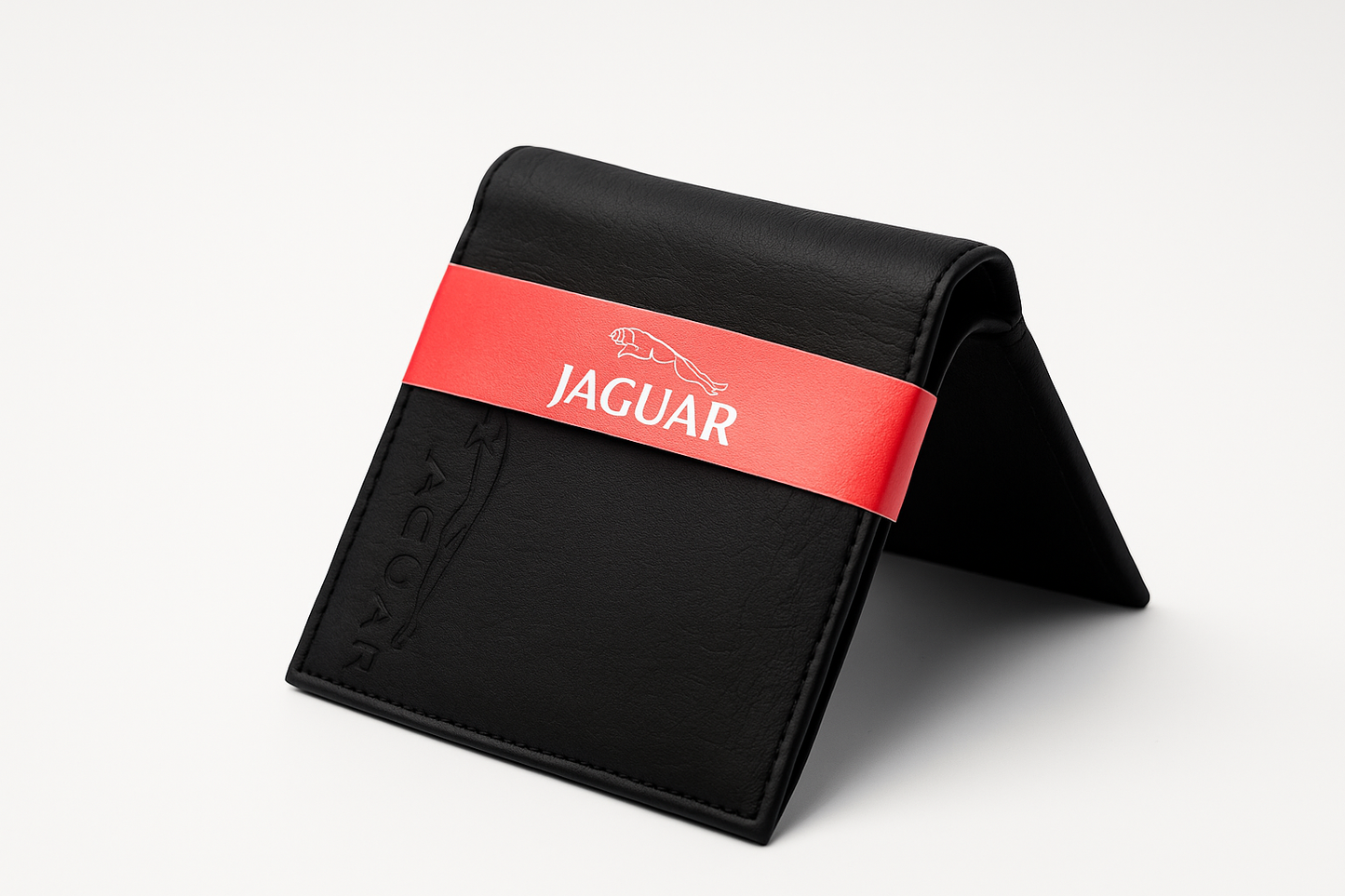 Jaguar Premium Black Leather Wallet