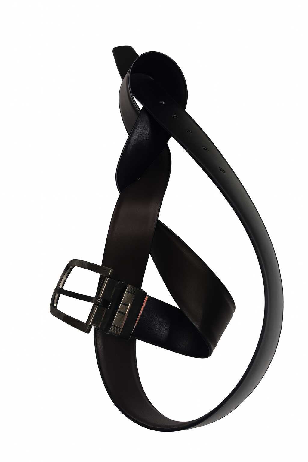 Premium Black Leather Belt for Men