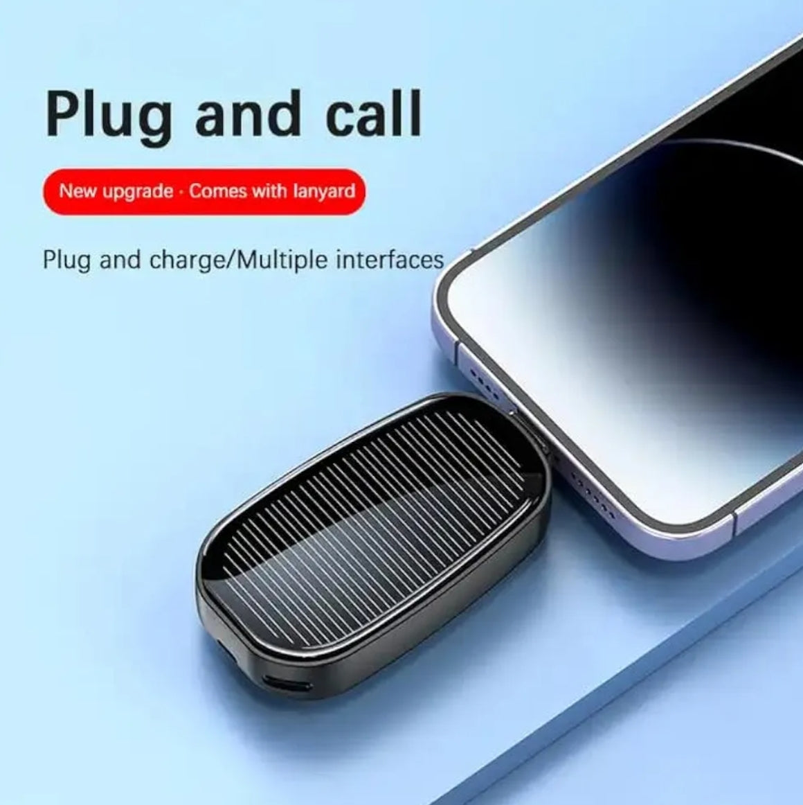Mini Portable Solar Power Bank – Plug