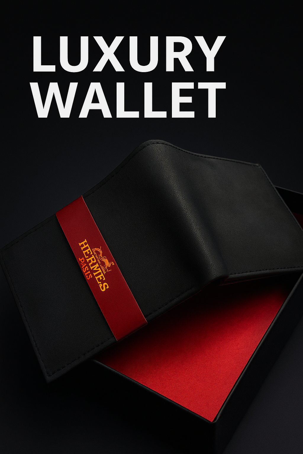 HERMES PARIS Leather Wallet