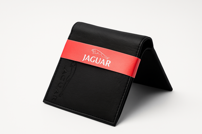 Jaguar Premium Black Leather Wallet