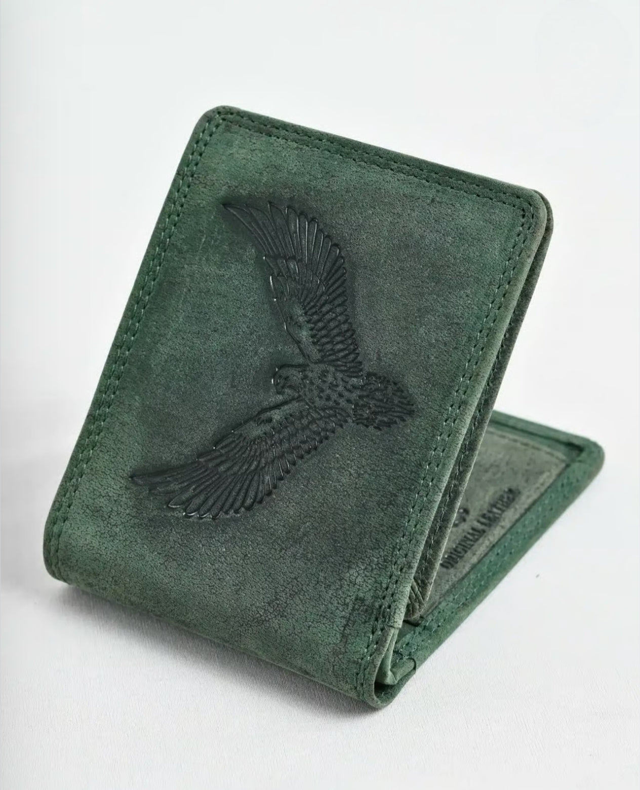 Deer Embossed Genuine Leather Wallet