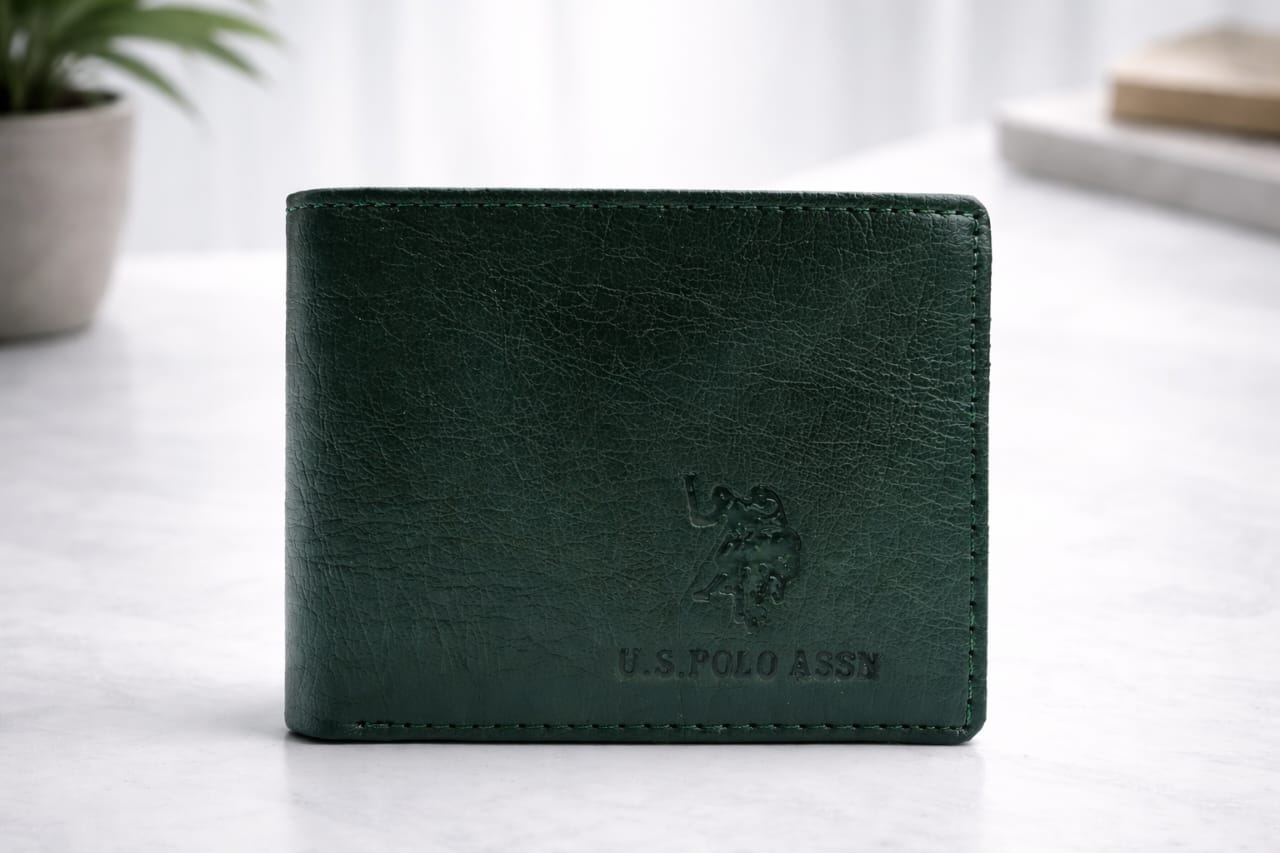 U.S. Polo Assn.  Green Men’s Leather Wallet