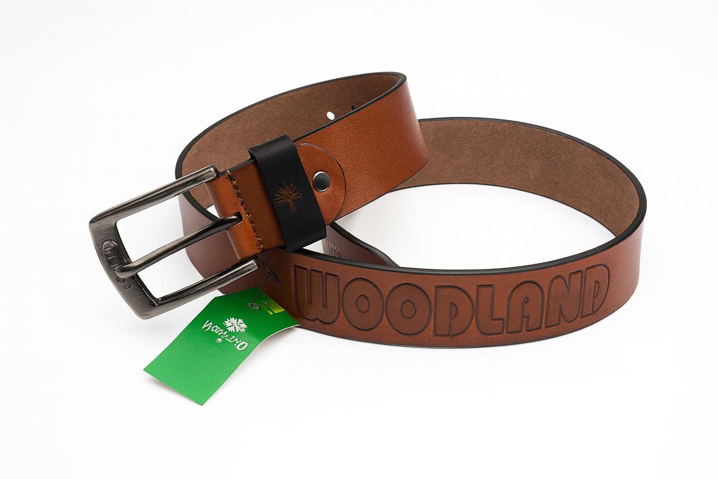 Woodland Inspired Premium Brown Leather Belt