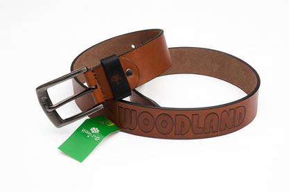 Woodland Inspired Premium Brown Leather Belt