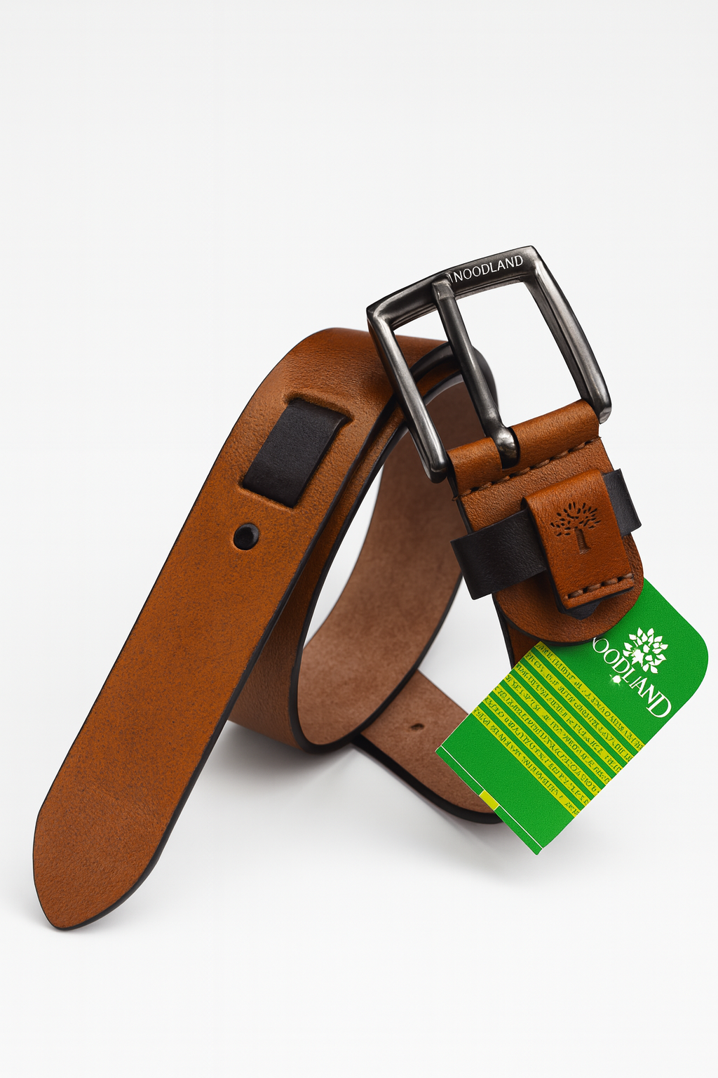 Woodland Inspired Premium Brown Leather Belt
