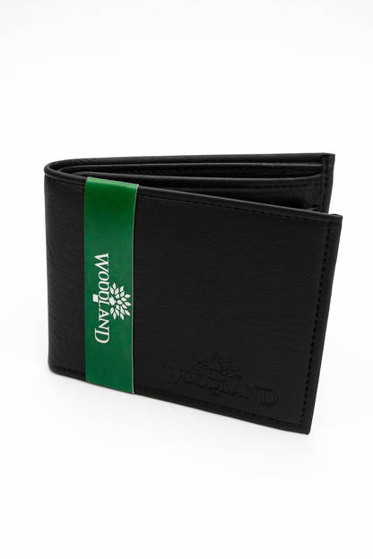 Woodland Premium Black Leather Wallet