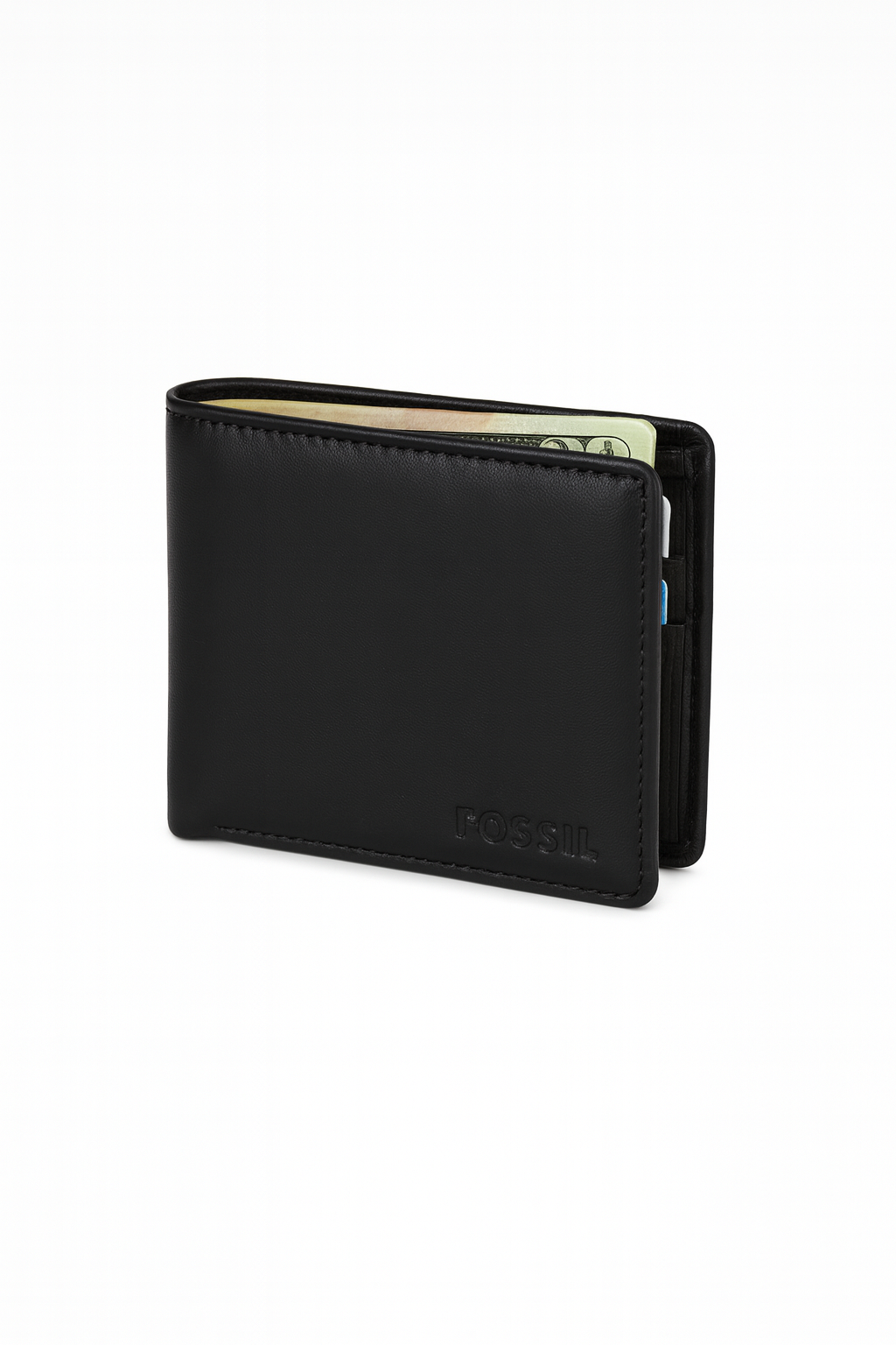 Quality Fossil – Premium Black Leather Wallet