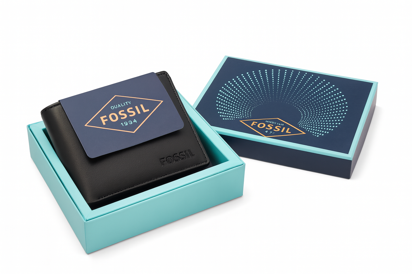 Quality Fossil – Premium Black Leather Wallet