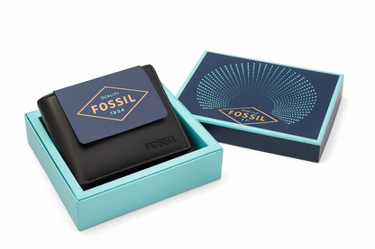 Quality Fossil – Premium Black Leather Wallet
