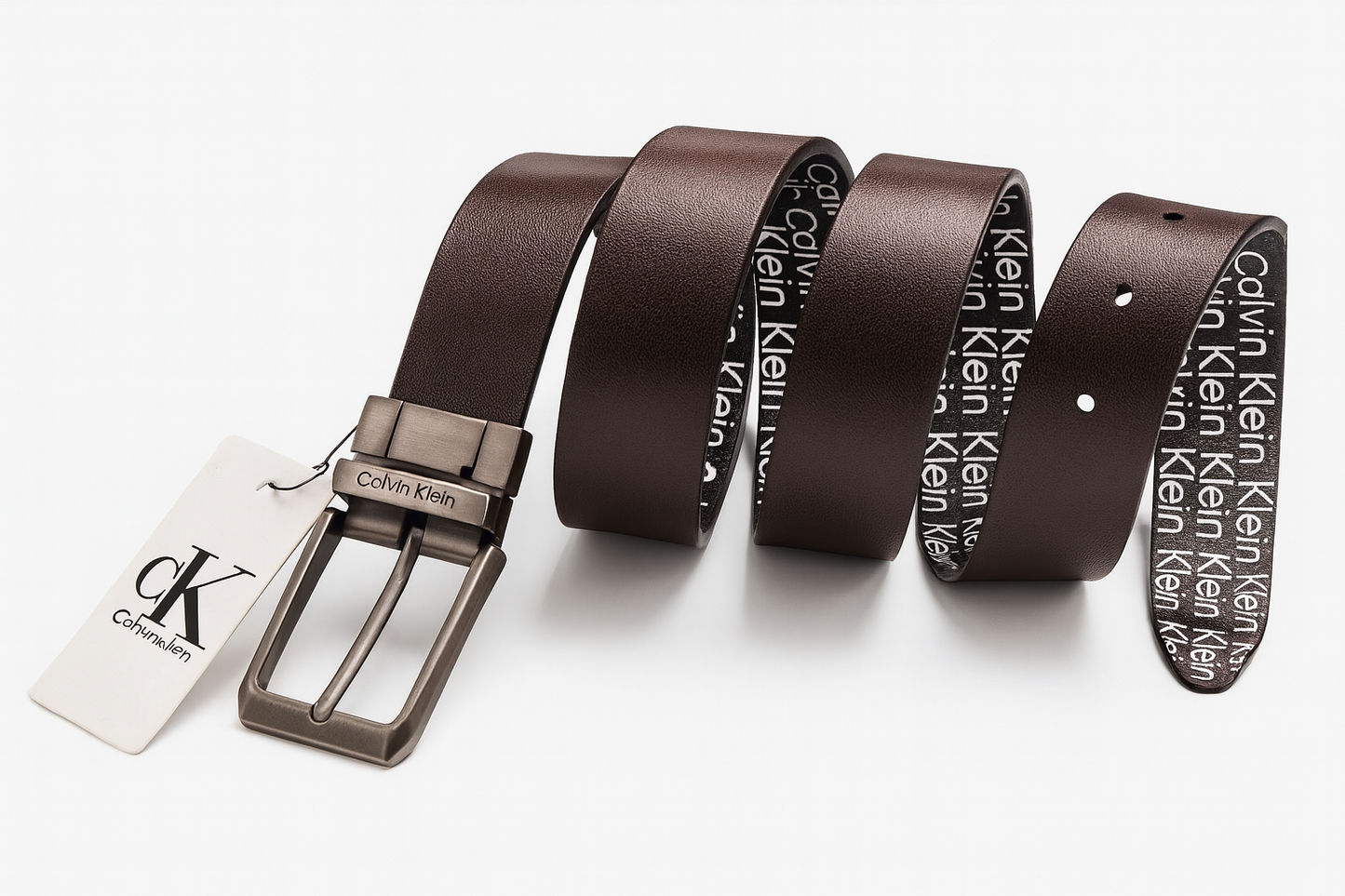 Calvin Klein 2 in 1 Reversible Printed Leather Belt