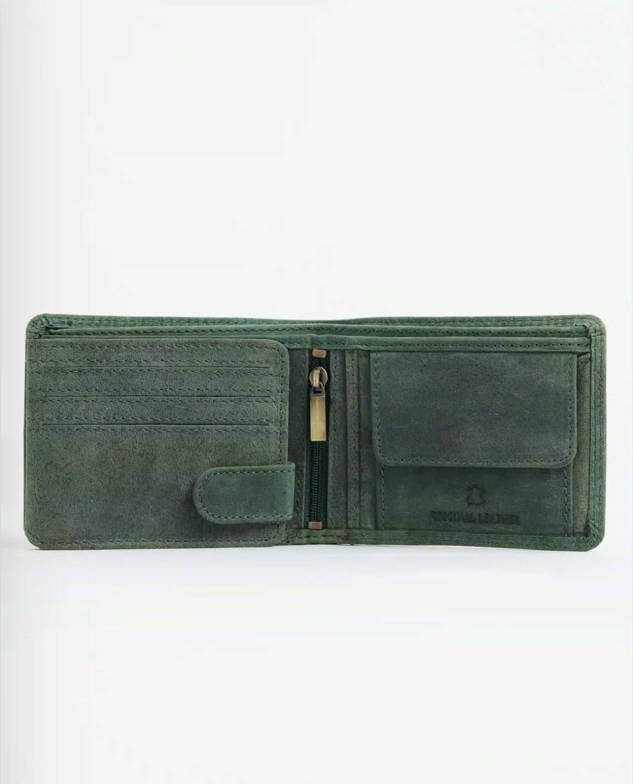 Deer Embossed Genuine Leather Wallet