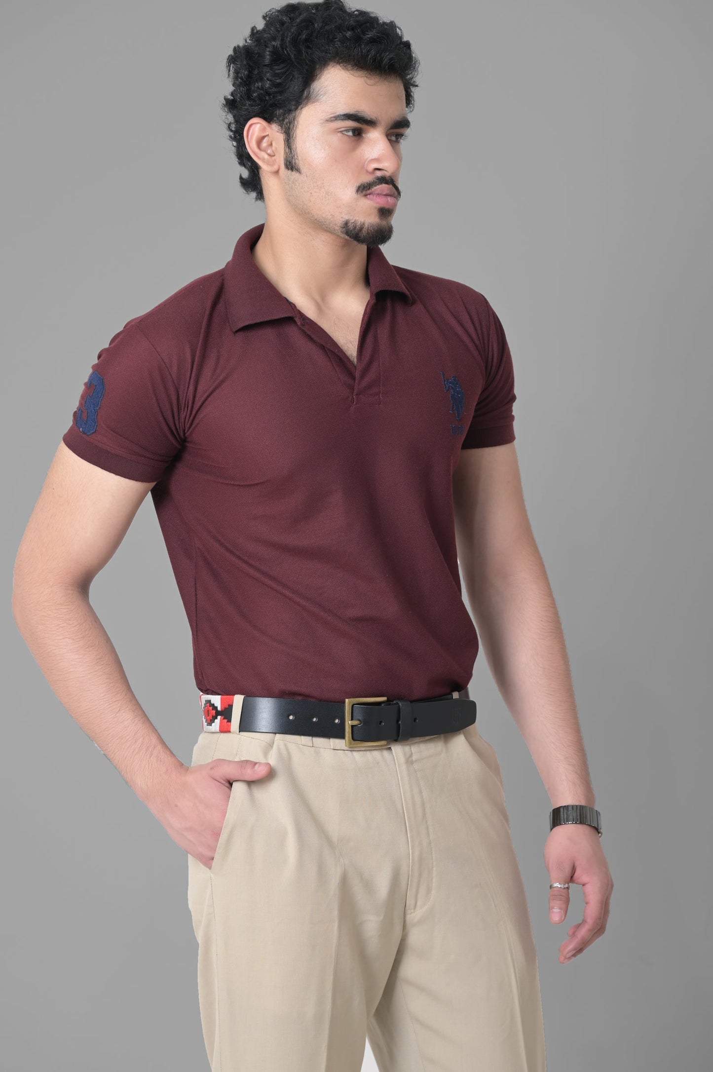 Polo Belt – Black Leather