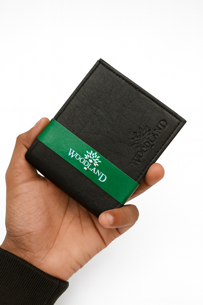 Woodland Premium Black Leather Wallet