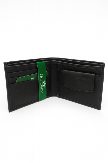 Woodland Premium Black Leather Wallet