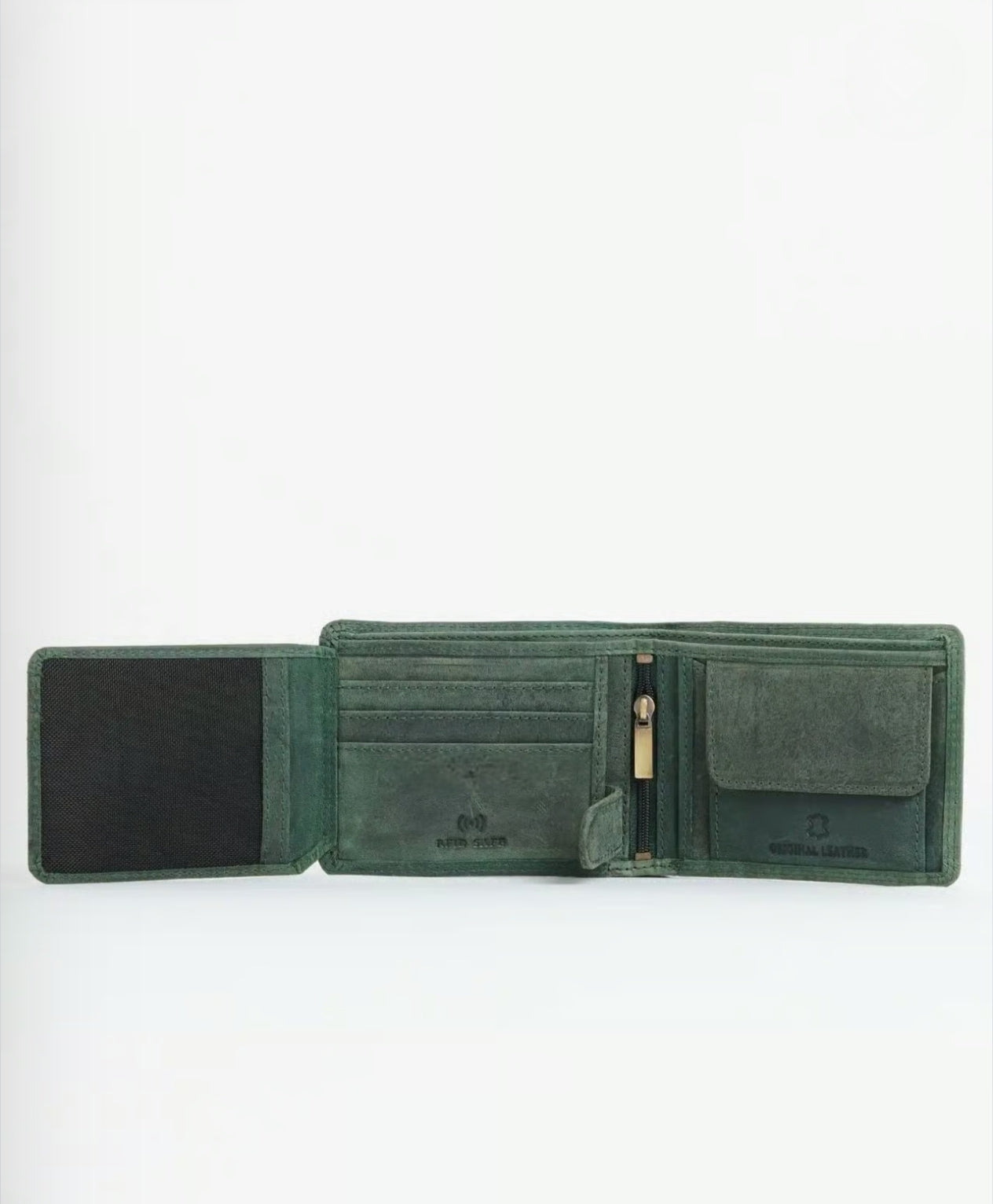 Deer Embossed Genuine Leather Wallet