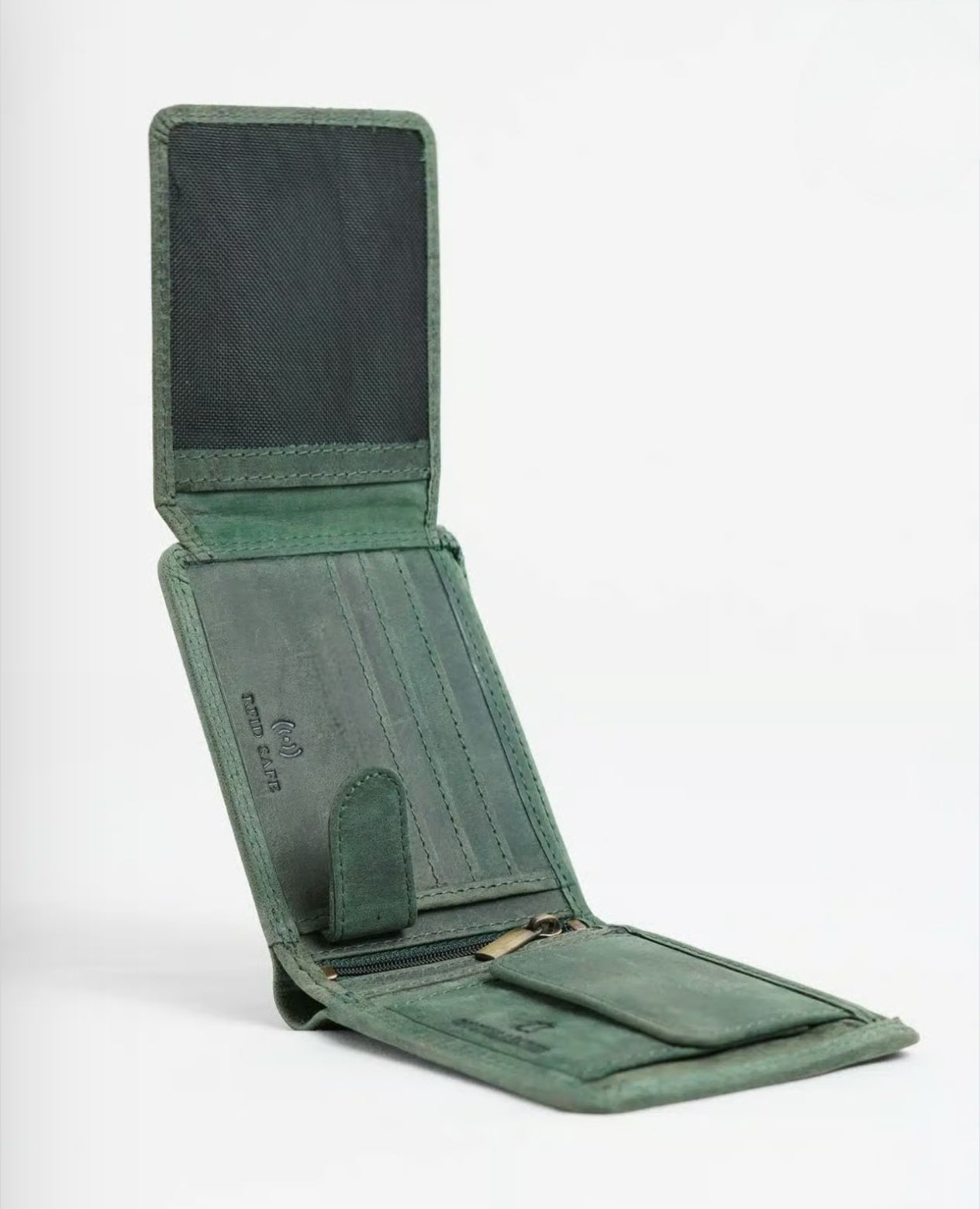 Deer Embossed Genuine Leather Wallet