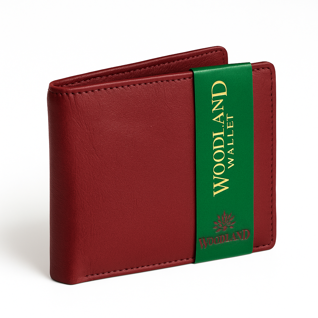 Woodland Premium Maroon Leather Wallet