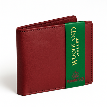 Woodland Premium Maroon Leather Wallet