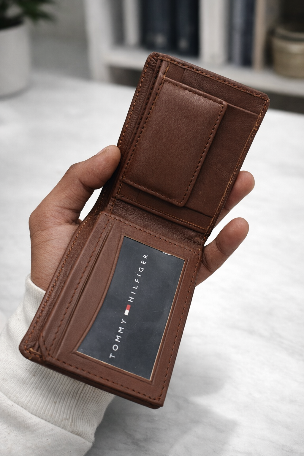 Tommy Hilfiger Premium Leather  Brown Wallet