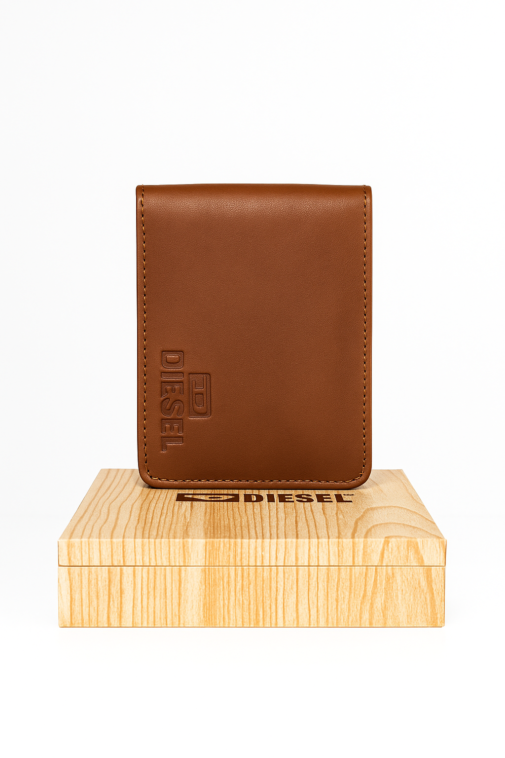 Diesel Premium Tan Leather Wallet for Men