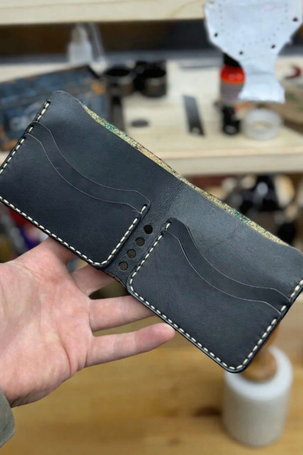 Brown premium leather wallet