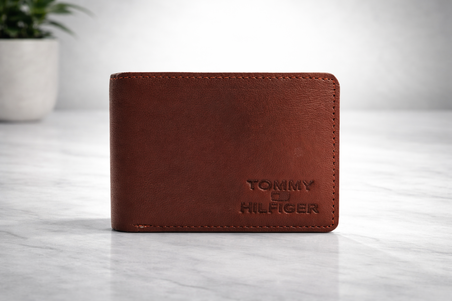 Tommy Hilfiger Premium Leather  Brown Wallet