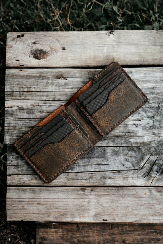 Italian Men’s Slim Bifold premium Wallet