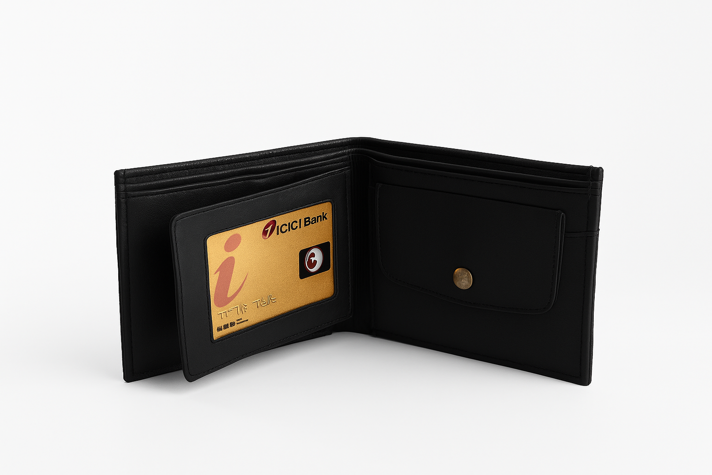 Woodland Black Genuine Leather Wallet for Men