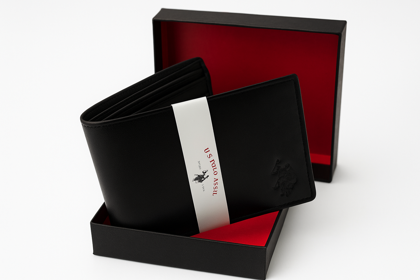U.S. Polo Assn. Premium Black Leather Wallet