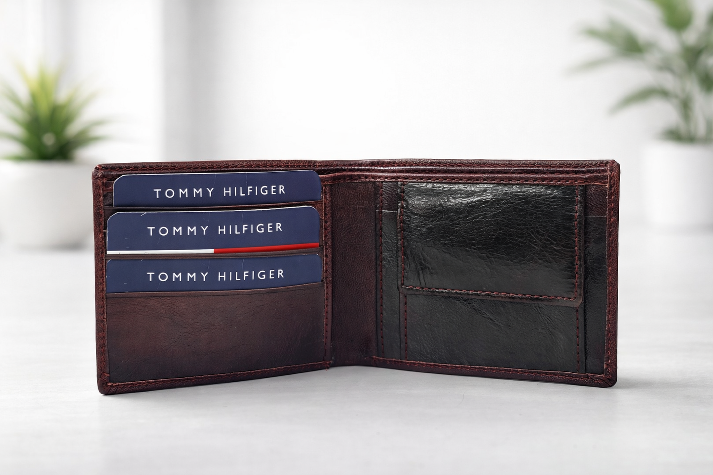 Tommy Hilfiger Premium Leather Wallet – Brown