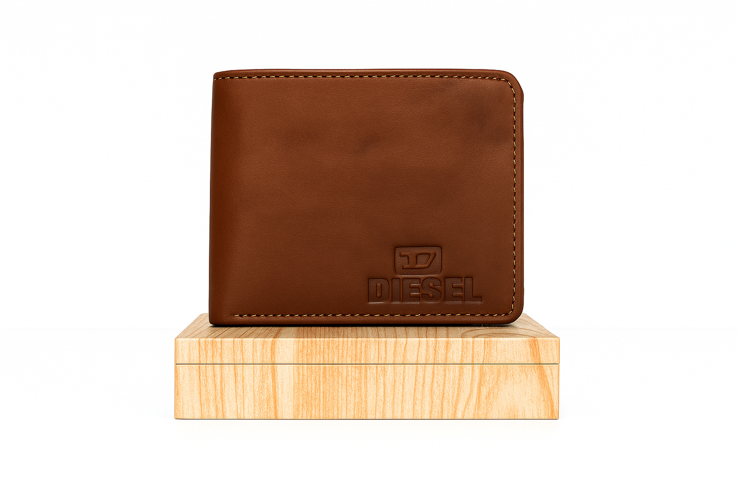 Diesel Premium Tan Leather Wallet for Men