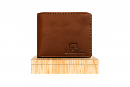 Diesel Premium Tan Leather Wallet for Men