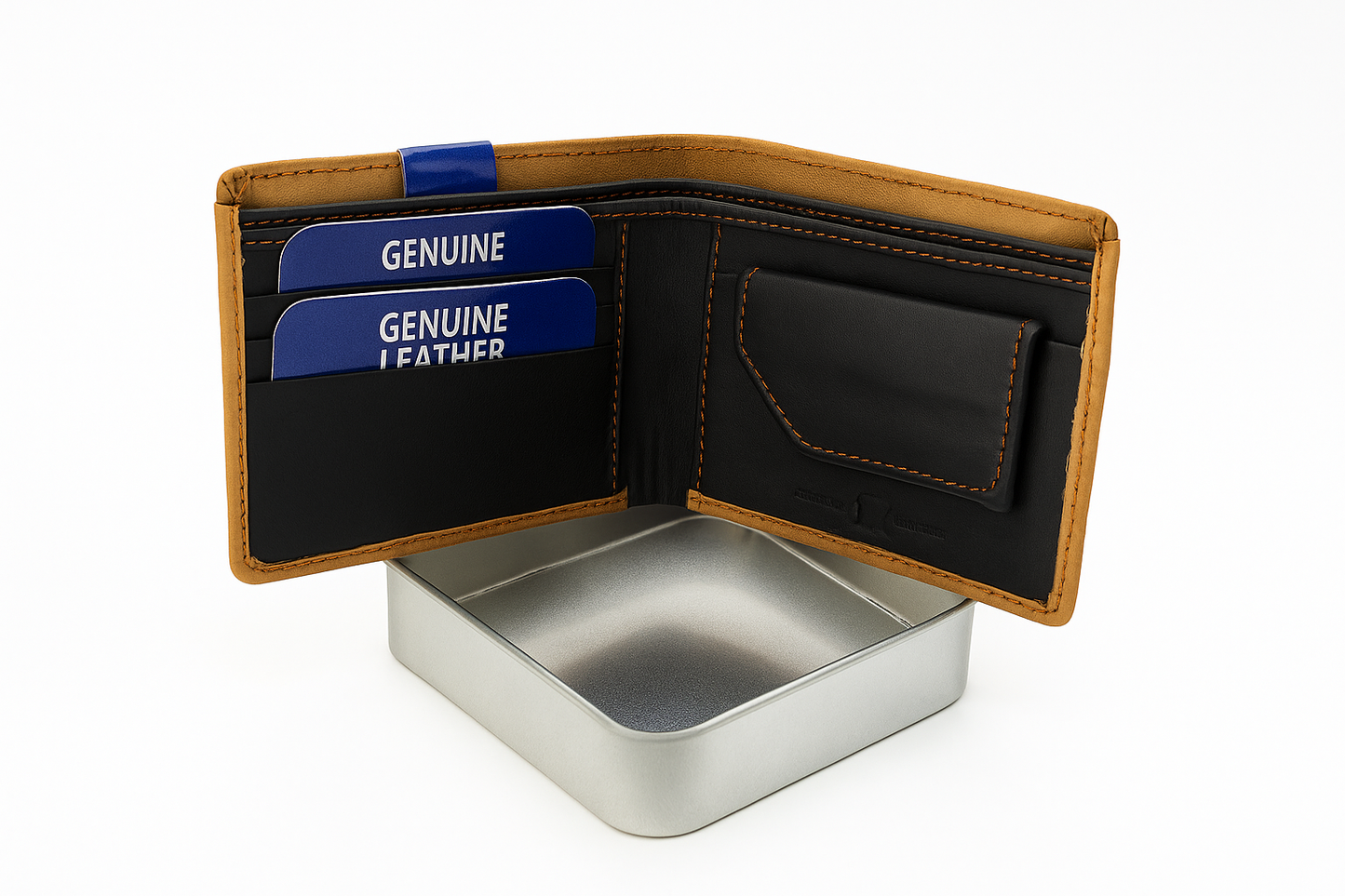 Tan Genuine Leather Wallet for Men