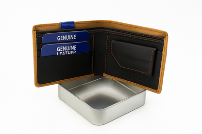 Tan Genuine Leather Wallet for Men