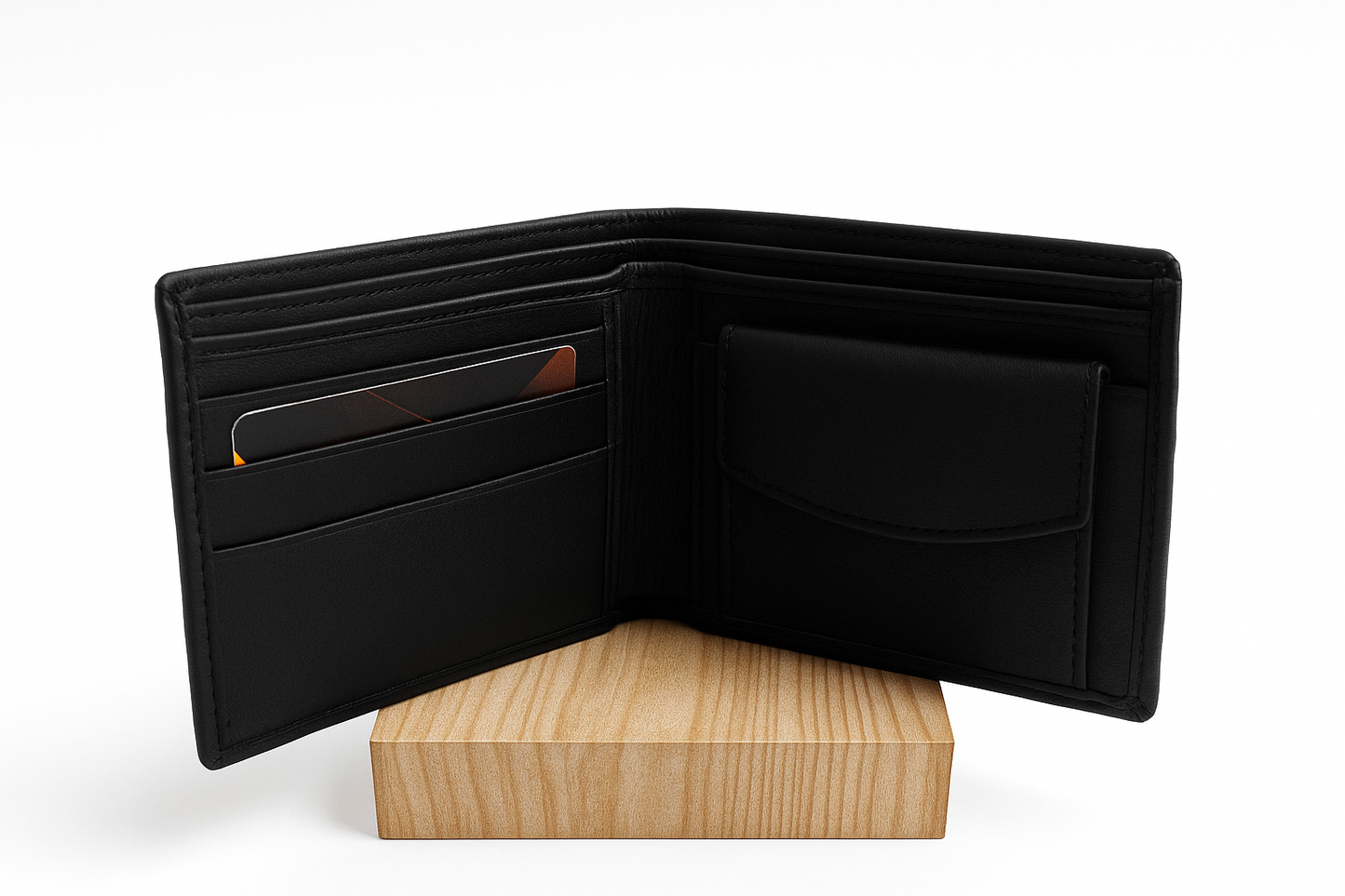 Fastrack Premium Black Leather Wallet for Men