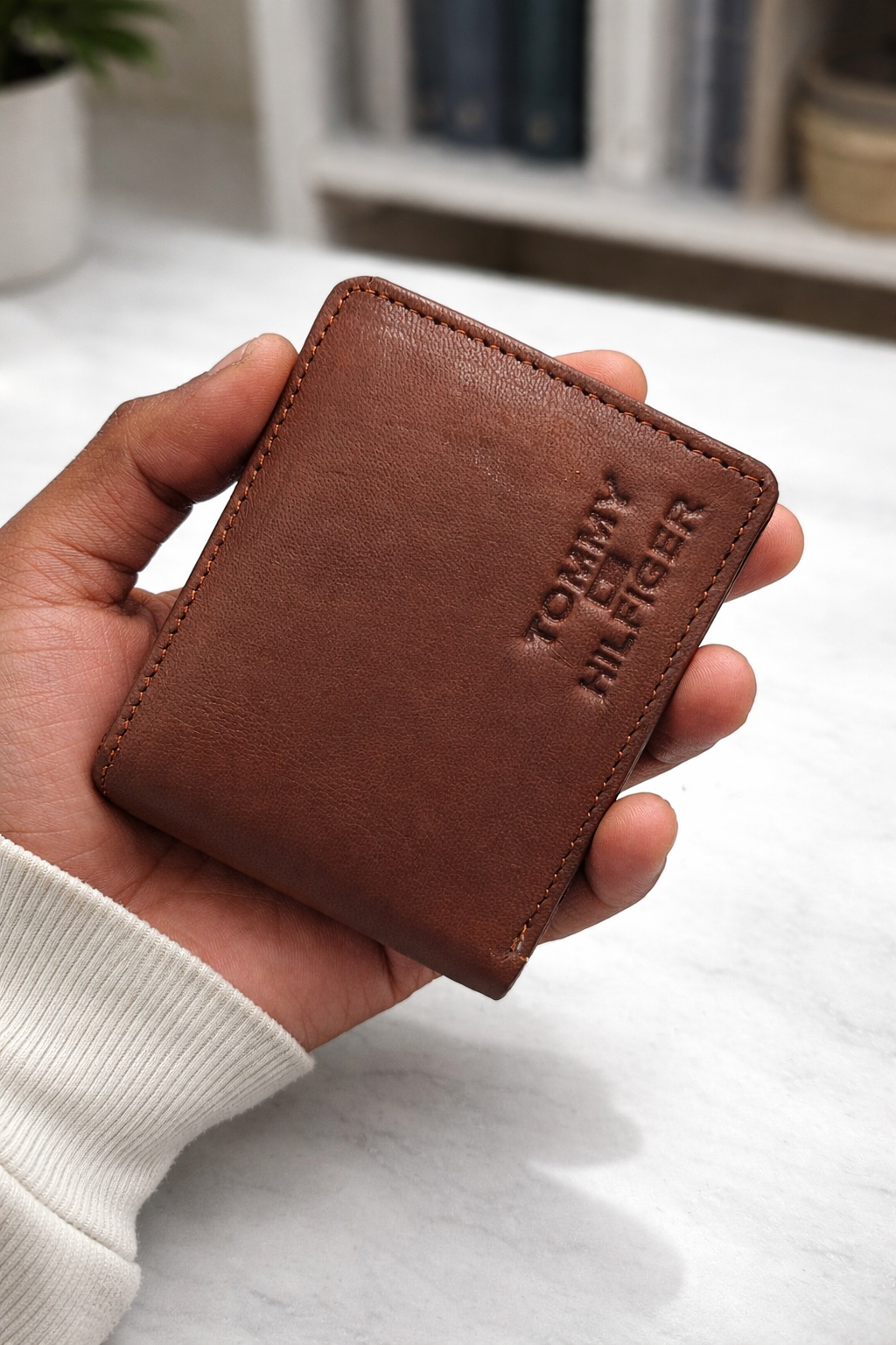 Tommy Hilfiger Premium Leather  Brown Wallet