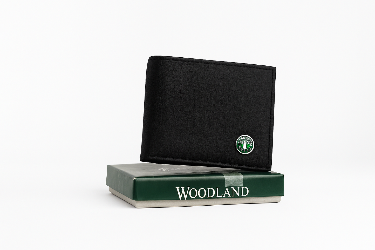 Woodland Black Genuine Leather Wallet for Men